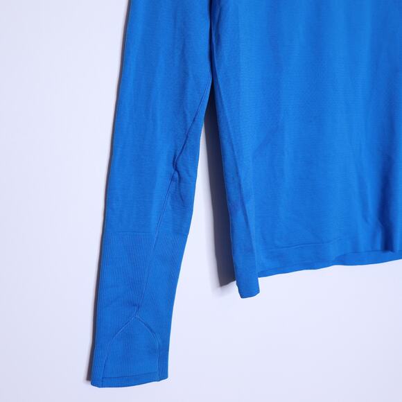 LULULEMON Swiftly Tech Long Sleeve Shirt Blazer Blue Stretch Active Women's 6 - Picture 6 of 12